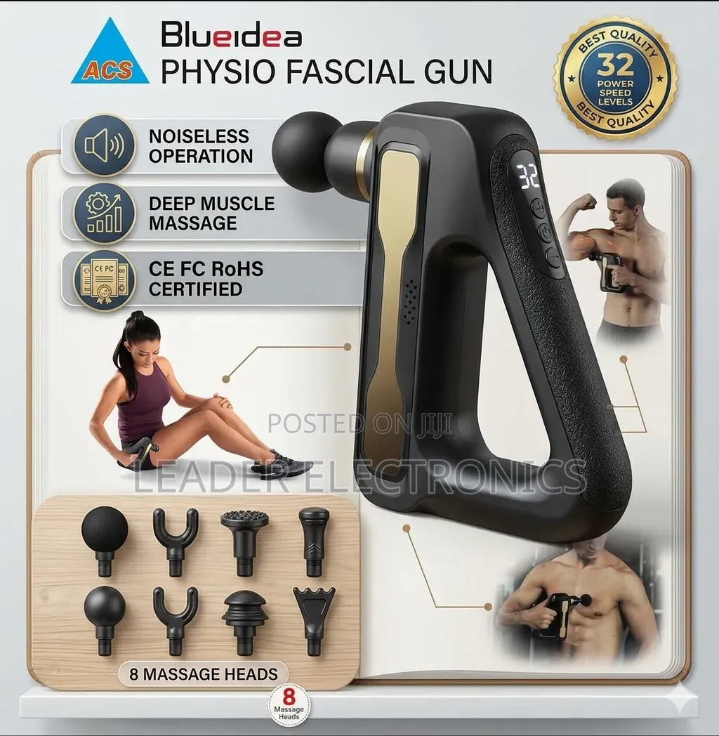 Blueidea Fascial Gun Deep Muscle Massage 8-in-1 – Muscle Recovery