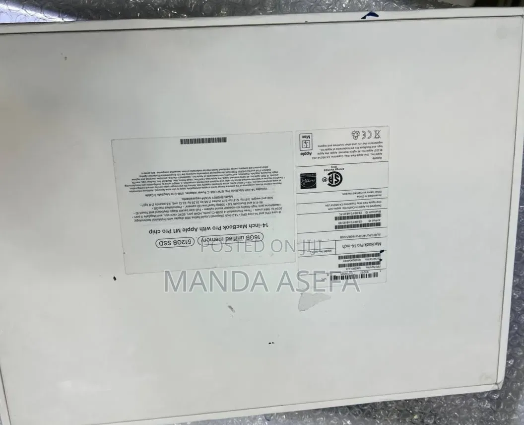New Laptop Apple MacBook Pro M1 16GB Apple M1 Pro SSD 512GB