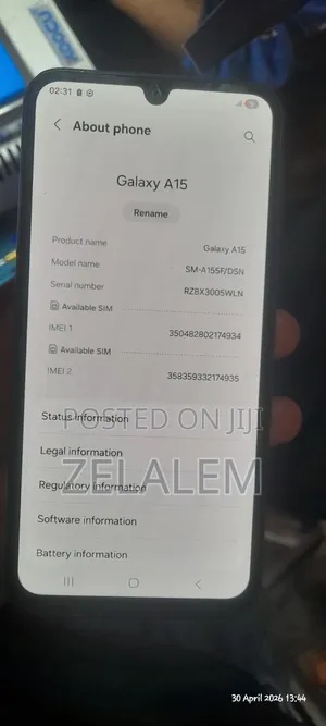 Samsung Galaxy A15 128 GB Blue