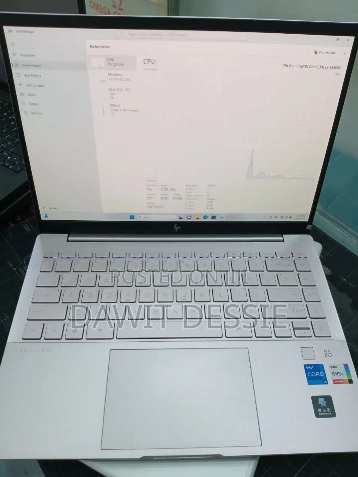 New Laptop HP 16GB Intel Core i5 SSD 1T