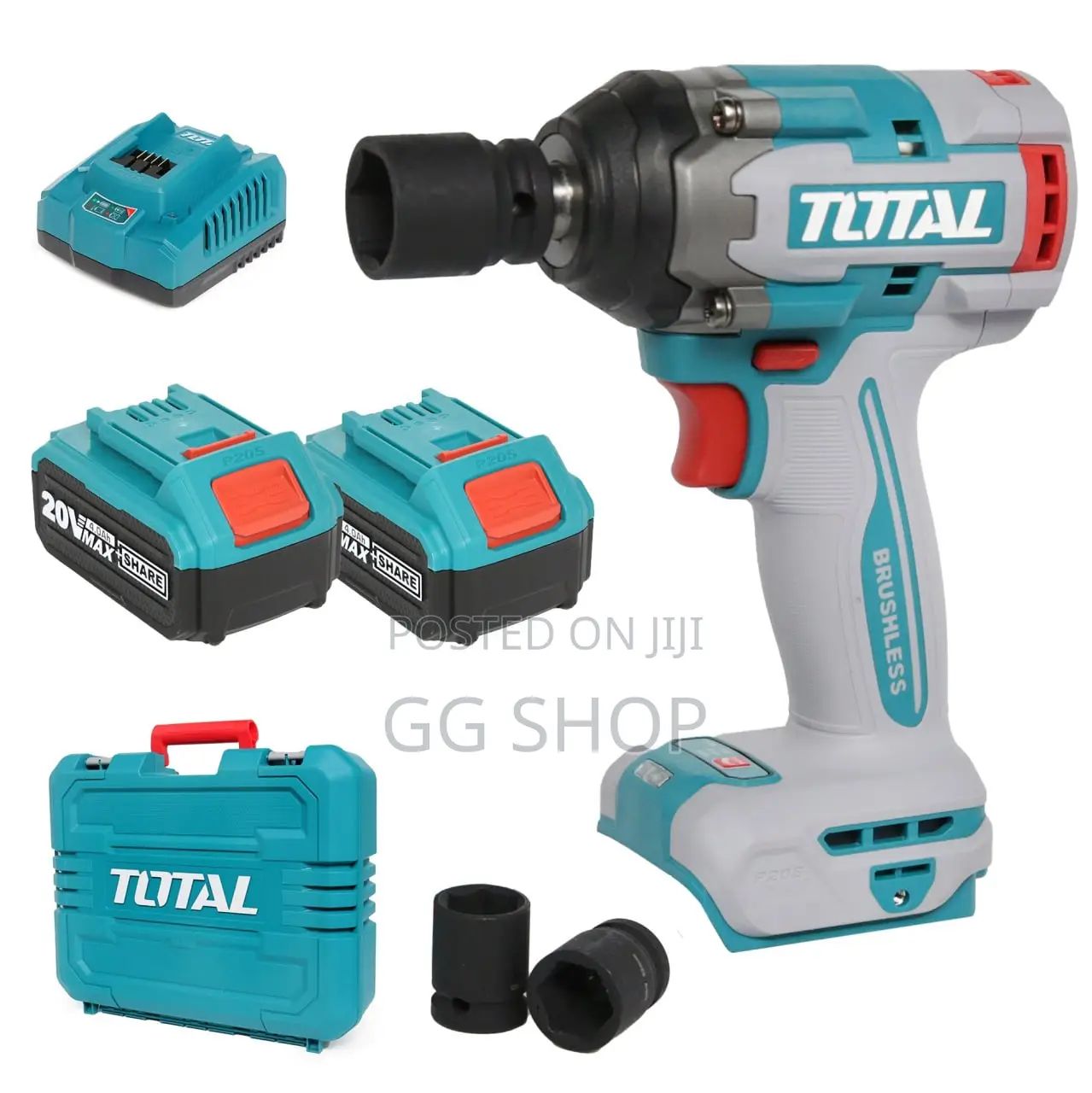 Total 20v Brushless Impact Wrench