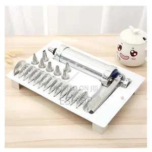 Baker's Dream: Stainless Steel Cookie Gun and Pastry Icing Set