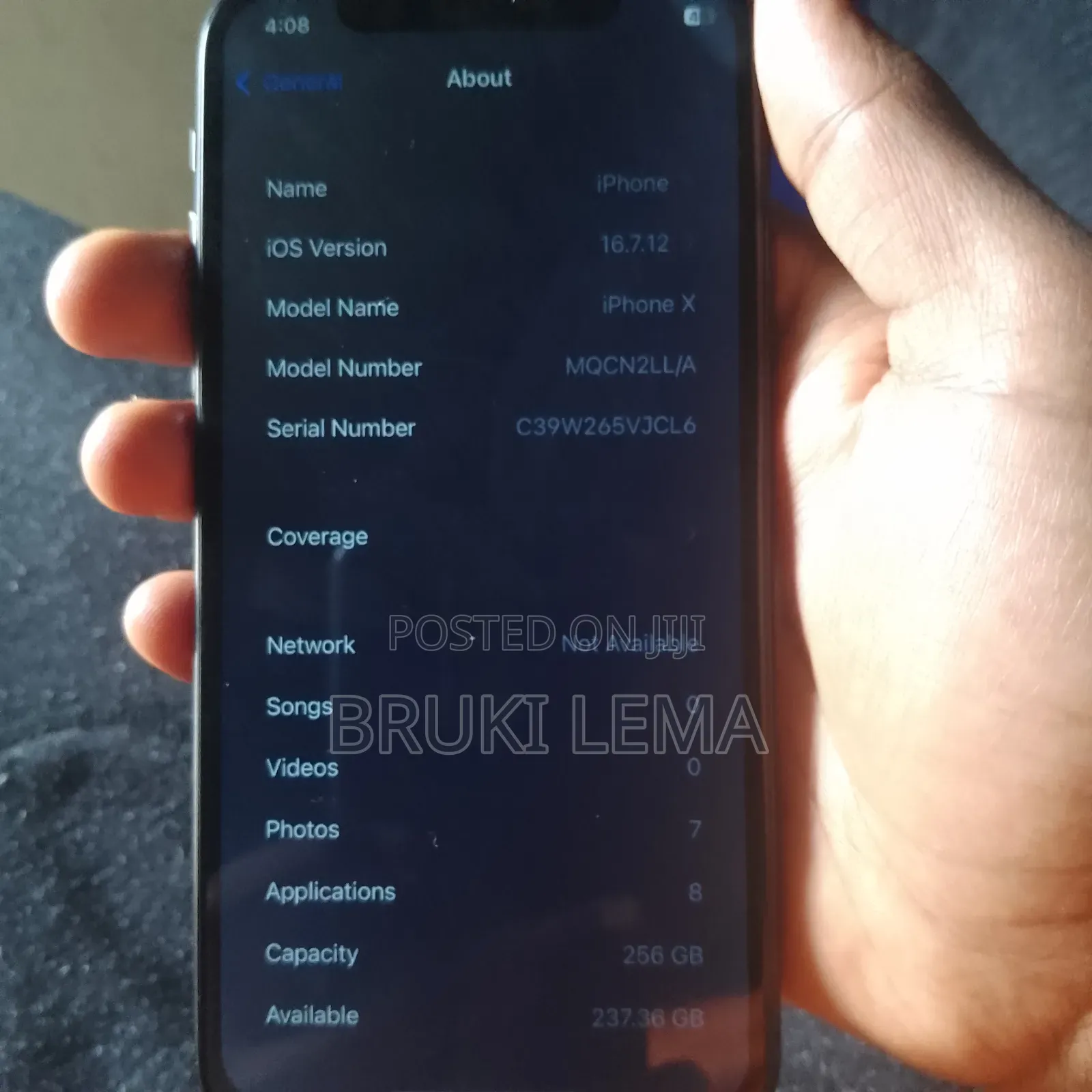 Apple iPhone X 256 GB Black
