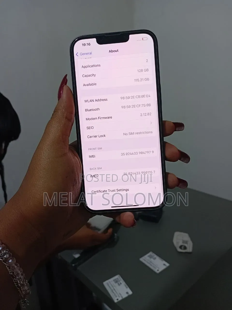 New Apple iPhone 13 128 GB Black