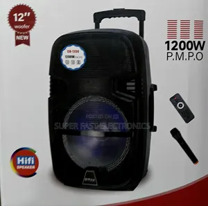 Max Multi-Function Portable Speaker System1200w P.M.P.O 12 Inch