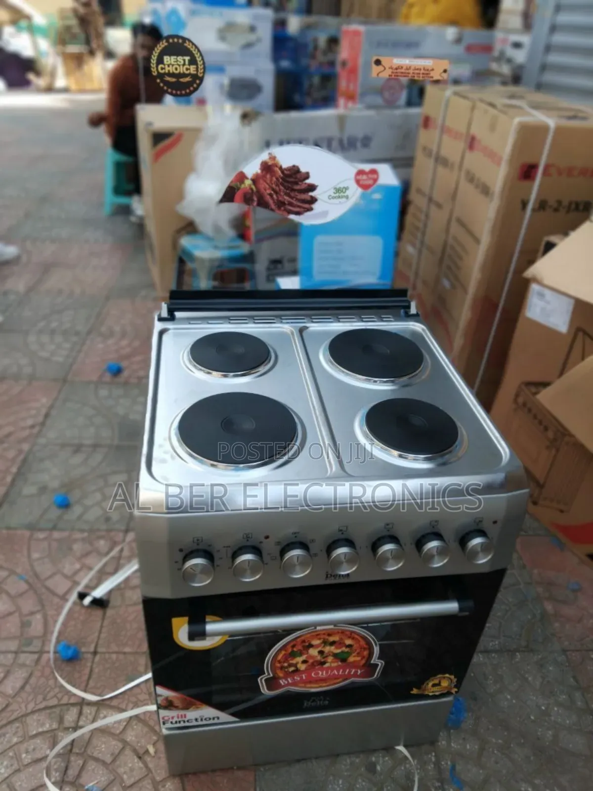 Delta 60x60 Electric 4e 2x2 Cooker With Oven – Brand New