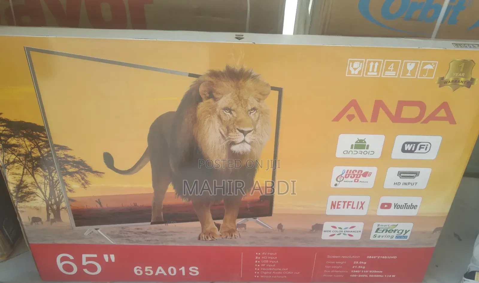 Anda 65 Inches Smart Tv