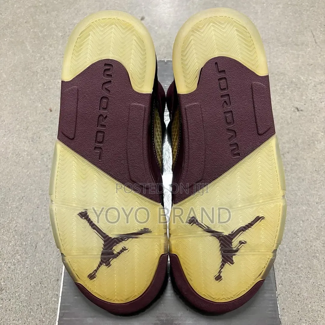 Nike Air Jordan 5 Retro Se Burgundy Unisex Fashion Boots