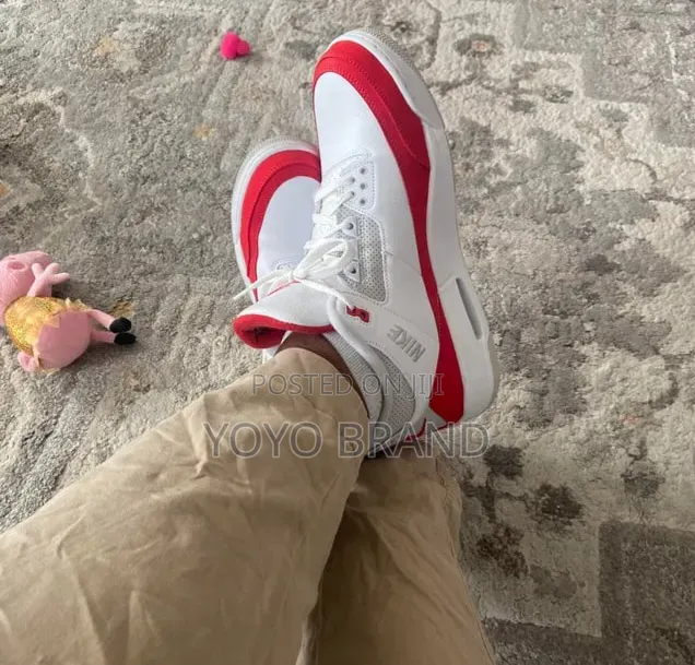 Nike Air Jordan 3 Retro "Thinker Hatfield" White Universty/Red Shoes