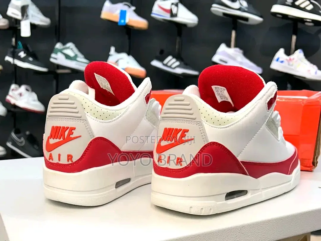 Nike Air Jordan 3 Retro "Thinker Hatfield" White Universty/Red Shoes