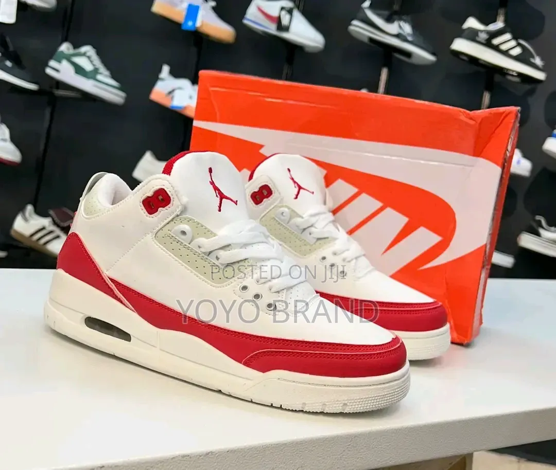 Nike Air Jordan 3 Retro "Thinker Hatfield" White Universty/Red Shoes