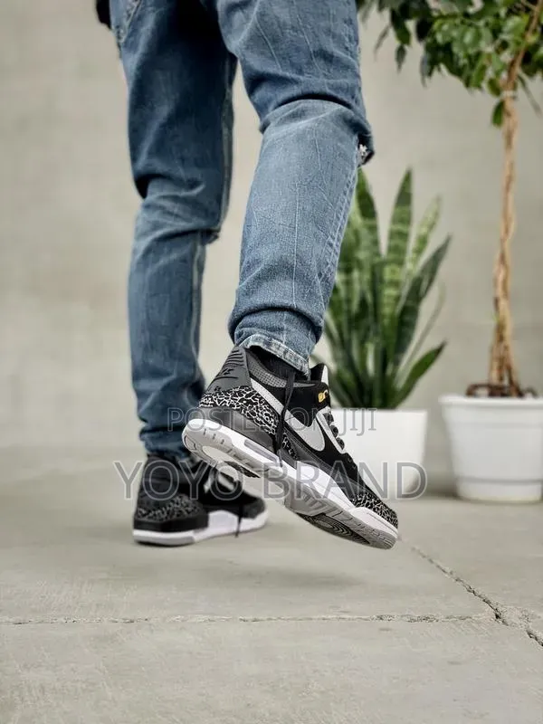 Nike Air Jordan 3 Retro Thinker "Black Cement"Unisex Fashion Shoes