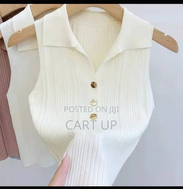 V Neck Collar Casual Vest