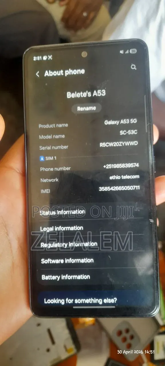 Samsung Galaxy A53 5G 128 GB Black
