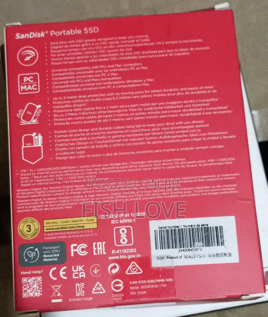 Sandisk Portable SSD 1tb