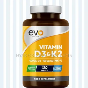 Evo D3k2( 4000iu ,100mcg) 180 Tablets