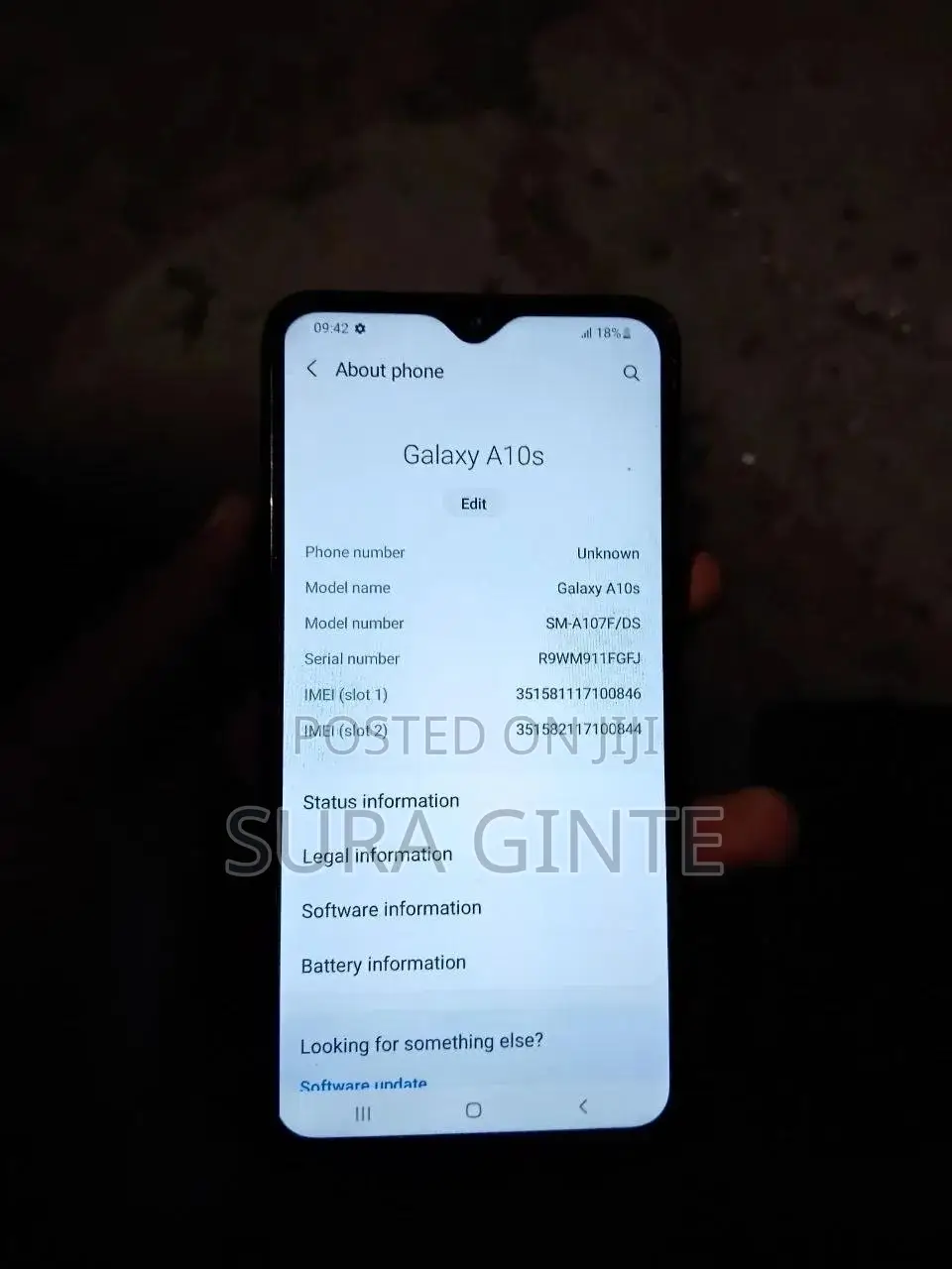 Samsung A10 32 GB Black
