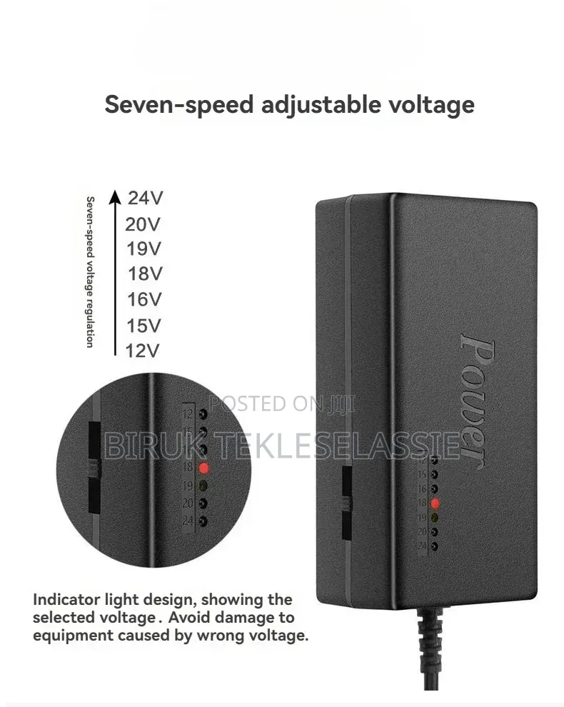 Universal Ac-Dc 12v-24v_ _96watt_4.5 Amp Adapter Charger