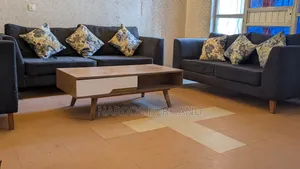 Sofa 6 Seat, With Hard Wood Coffee Table