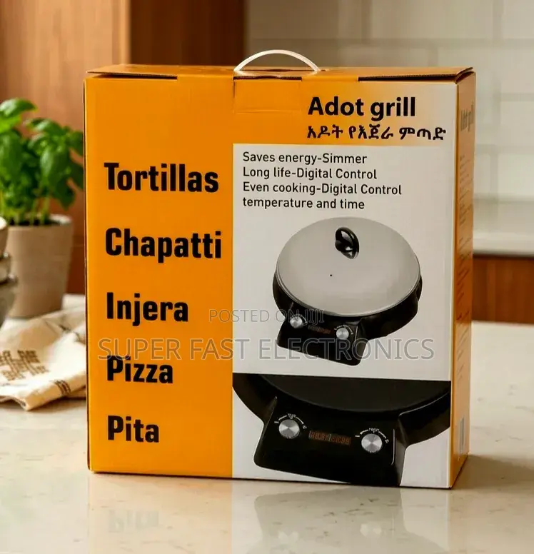 Adot Enjera Metad Digital Electric Grill:Ultimate Multipurpose Cooke
