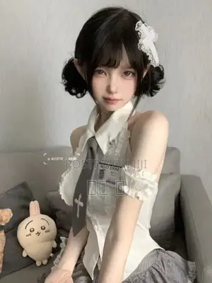 Cute Jk Style Lace Lingerie Set