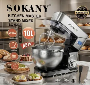 Sokany 10l Stand Mixer | 2000w Powerful Kitchen Mixer | Large Capacity