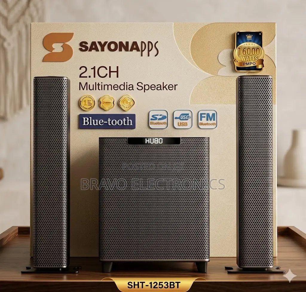 Sayona 2.1ch Multimedia Speaker – Home Theater Sound | Super Bass