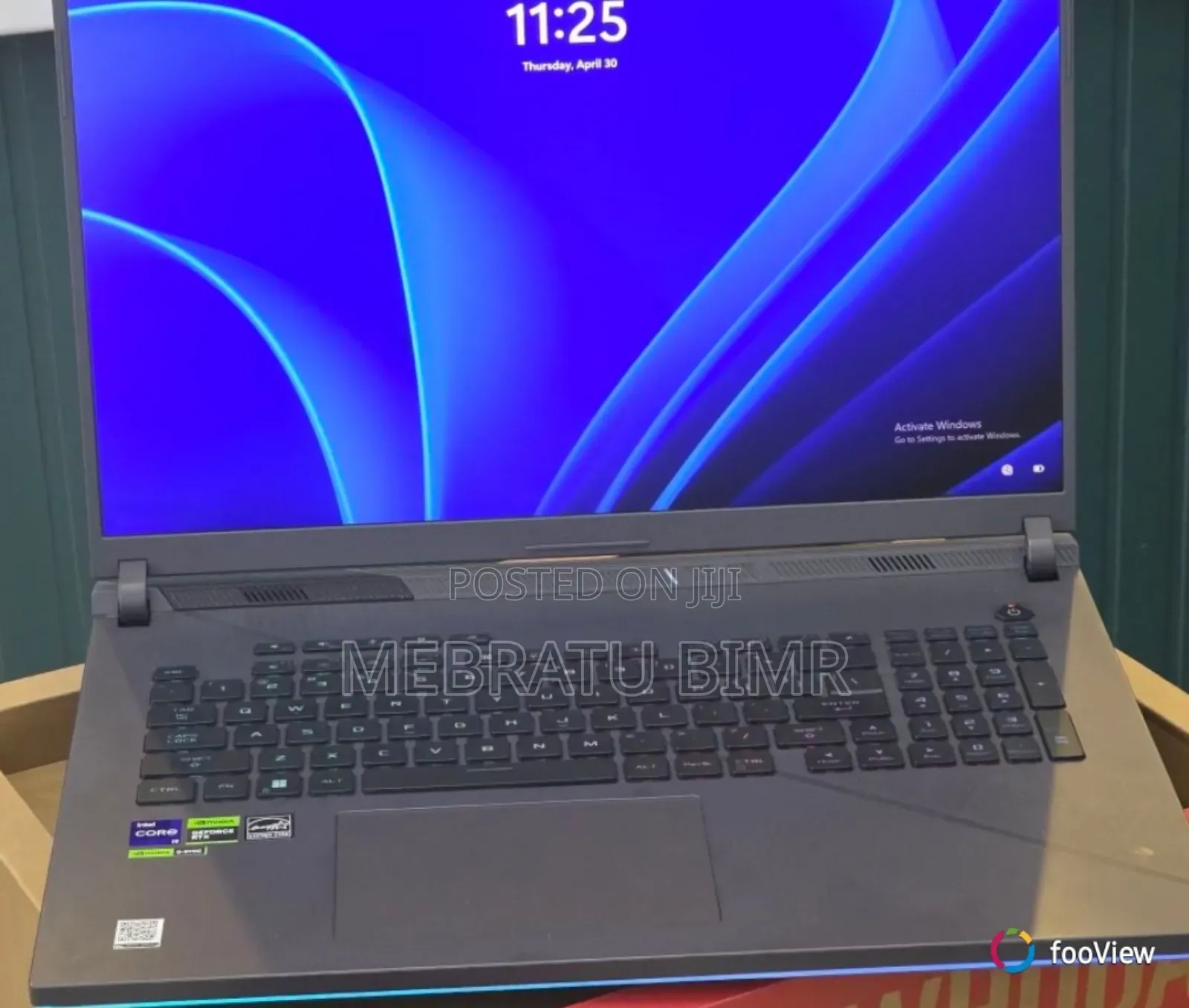 New Laptop Asus ROG Strix G17 16GB Intel Core i9 SSD 1T