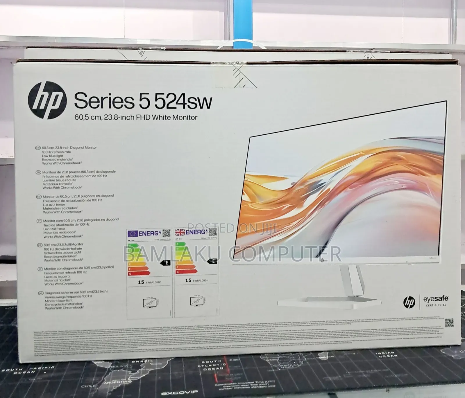 Hp Series 5 524sa Hp Monitor Frameless Screen Size "24" I