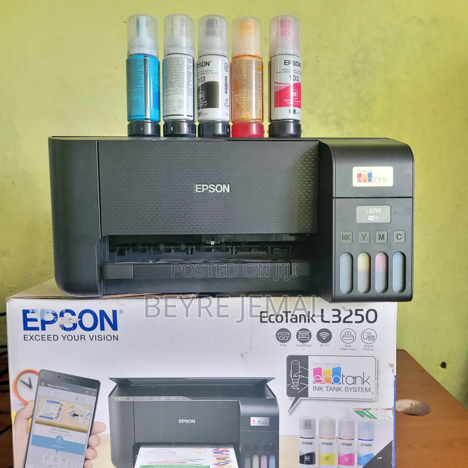 Epson Ecotank L3250(With 4 Full Ink Bottle )