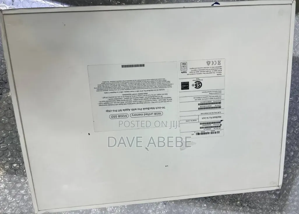 New Laptop Apple MacBook Pro 2021 M1 16GB Apple M1 Pro SSD 512GB