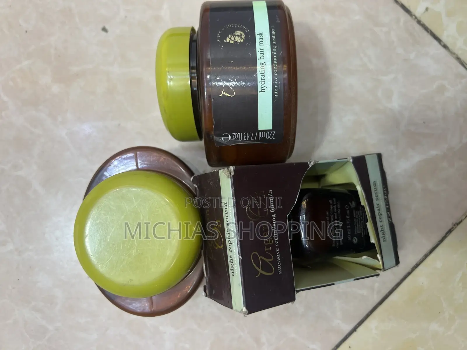 Argan Oil Hair Repair Serum and Hydrating Hair Mask