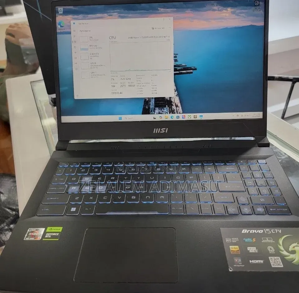 New Laptop MSI Katana GF66 16GB AMD Ryzen 5 SSD 512GB