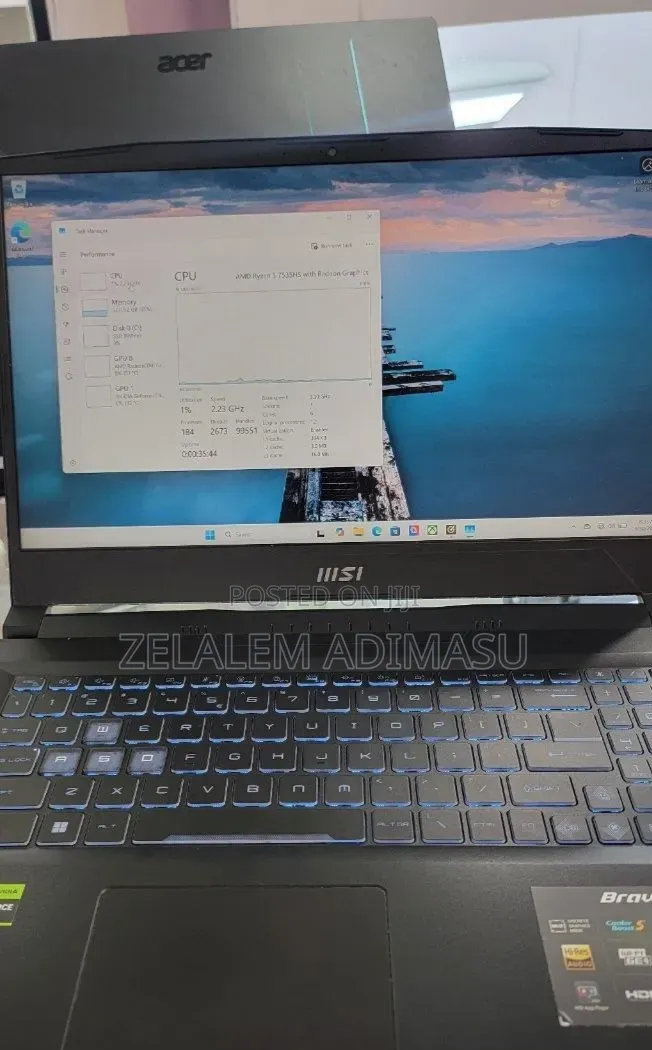 New Laptop MSI Katana GF66 16GB AMD Ryzen 5 SSD 512GB