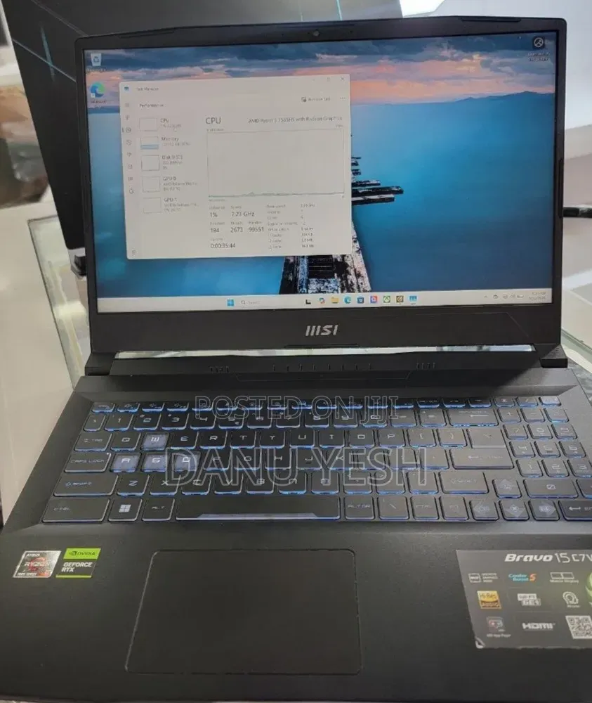 New Laptop MSI 16GB AMD Ryzen 5 SSD 512GB