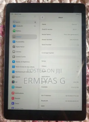 New Apple iPad 10.2 (2021) 256 GB Gray