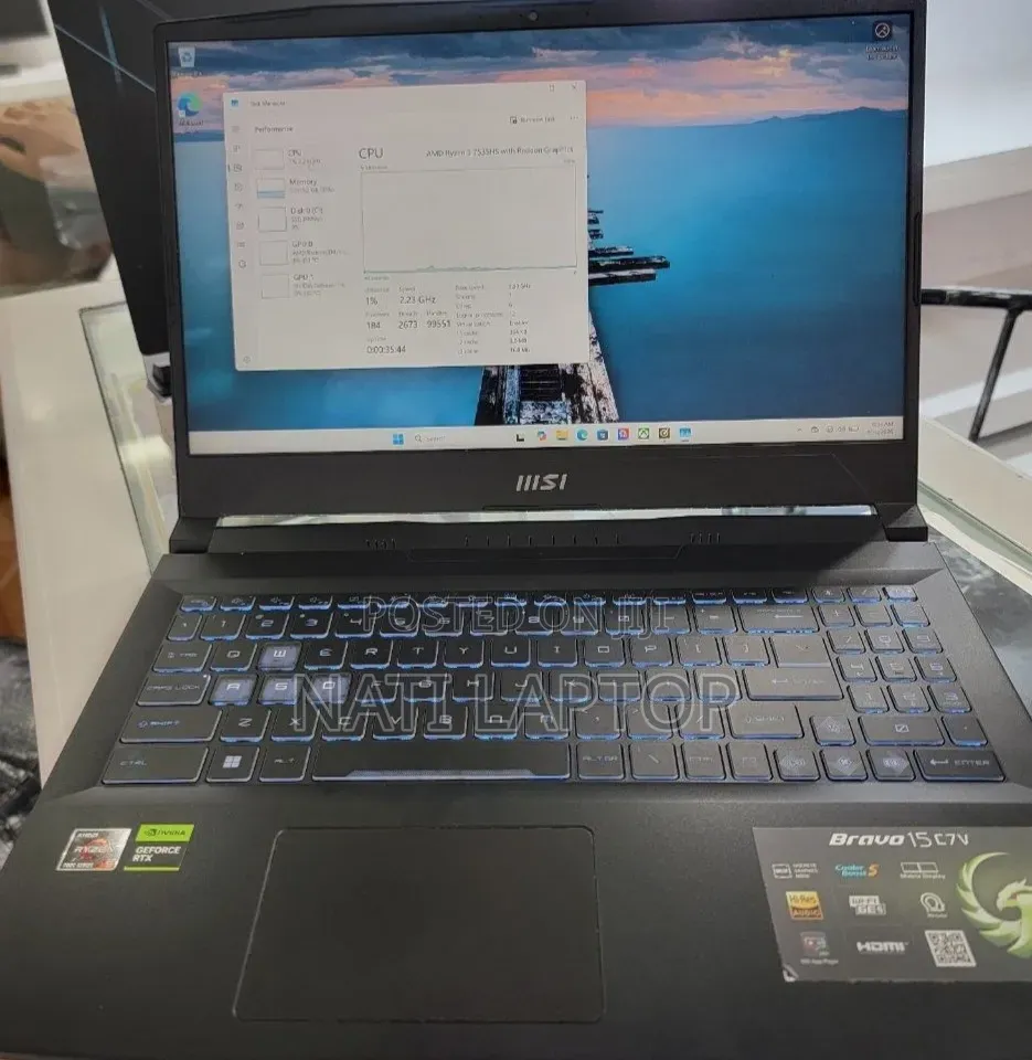 New Laptop MSI 16GB AMD Ryzen 5 SSD 512GB