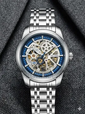 Tevise T867 Skeleton Wristwatch With a Stainless Steel