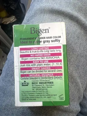 Bigen Permanent Powder Hair Coloring Eyelash Henna