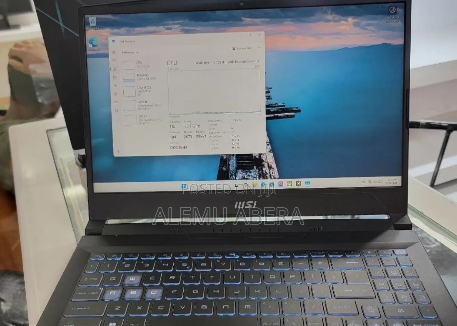 New Laptop MSI 16GB AMD Ryzen 5 SSD 512GB