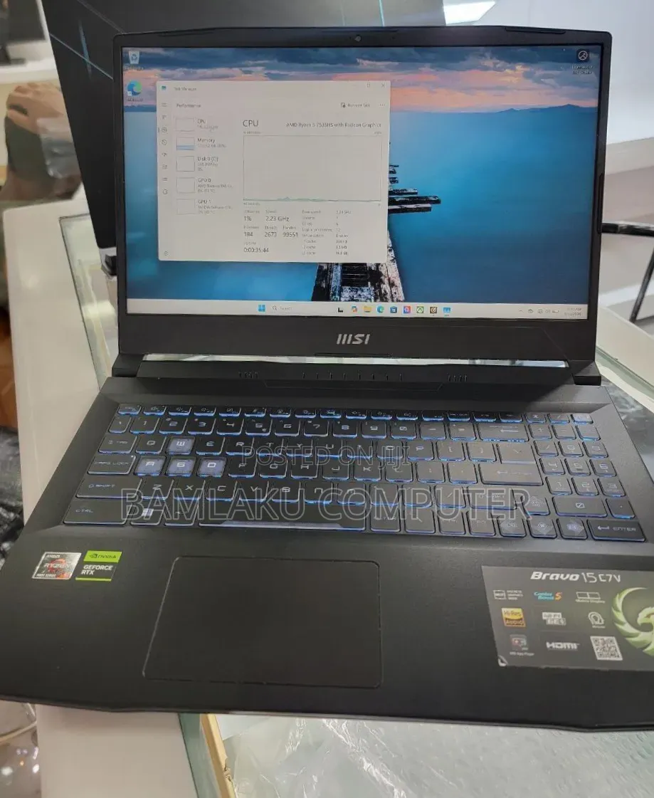 New Laptop MSI GF63 16GB AMD Ryzen 5 SSD 512GB