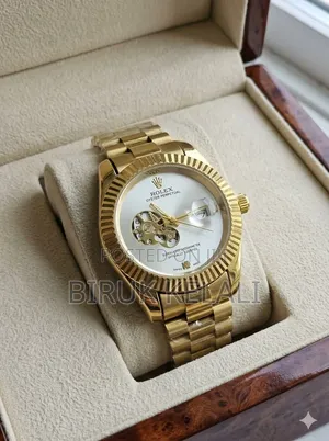 Rolex Oyster Perpetual Styled Watch With a Gold-Tone Finish