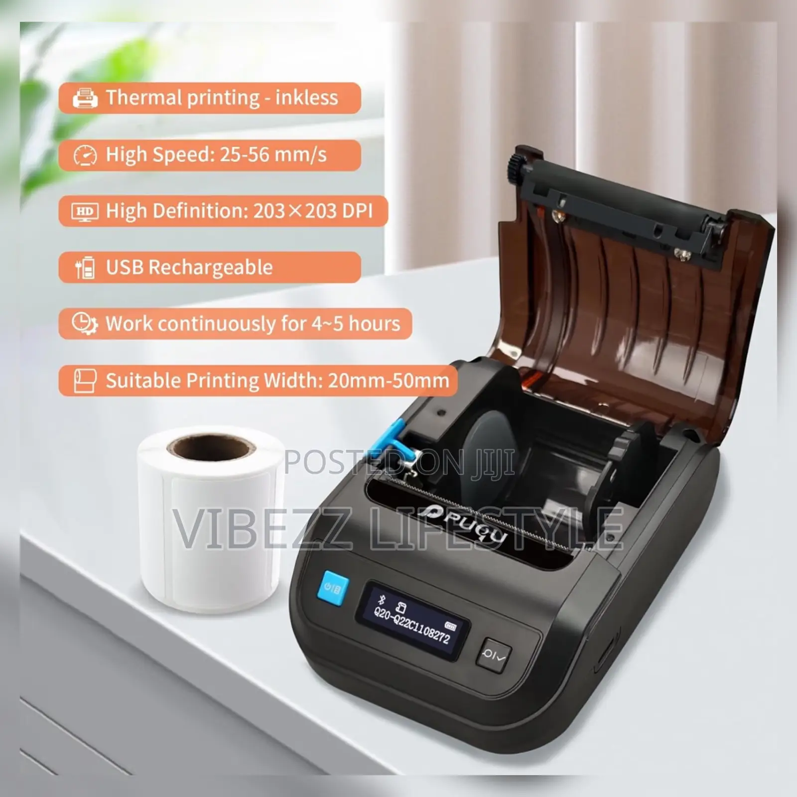 Professional Bluetooth Label Printer for Business Home Organization
