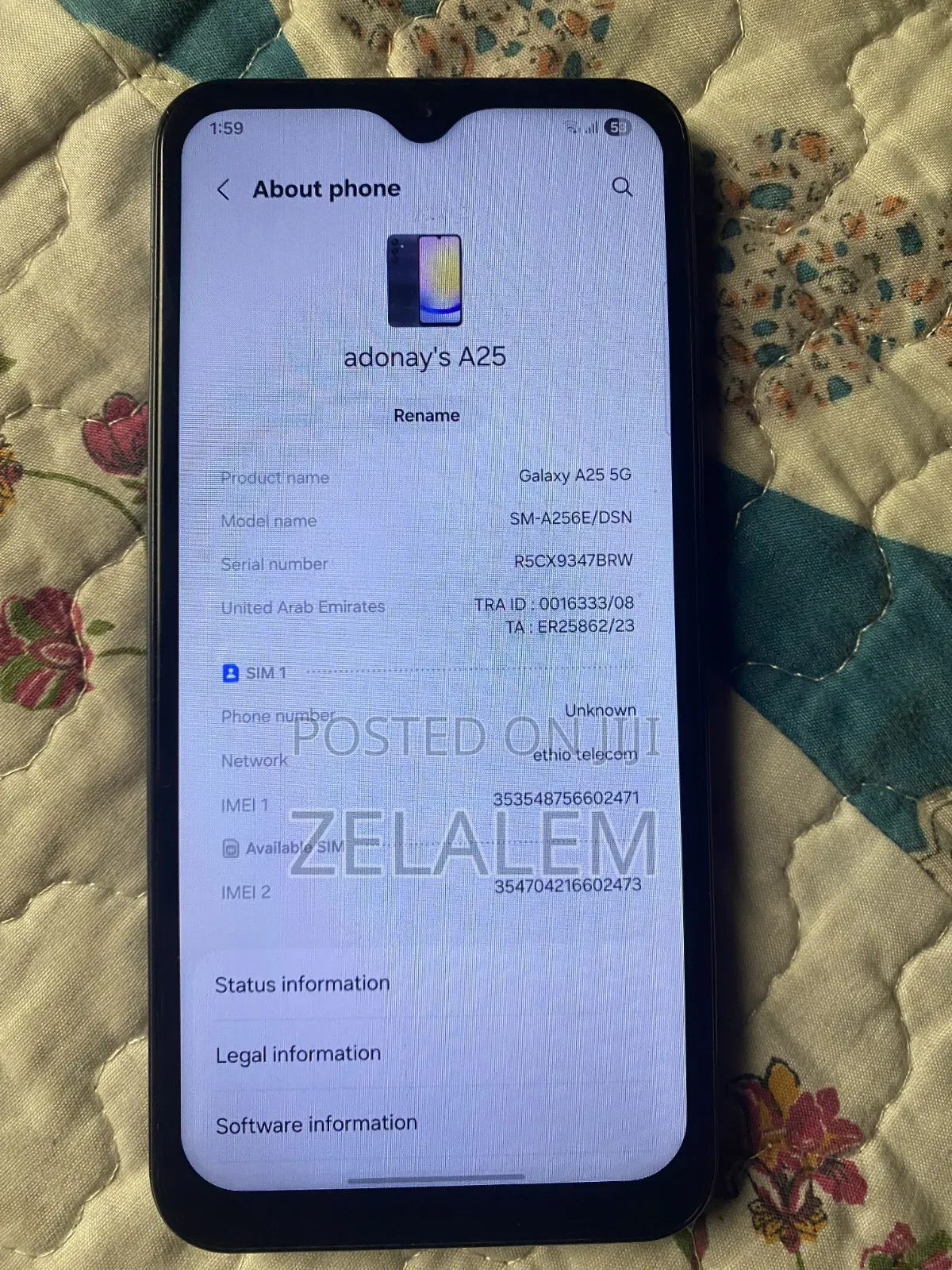 Samsung Galaxy A25 256 GB