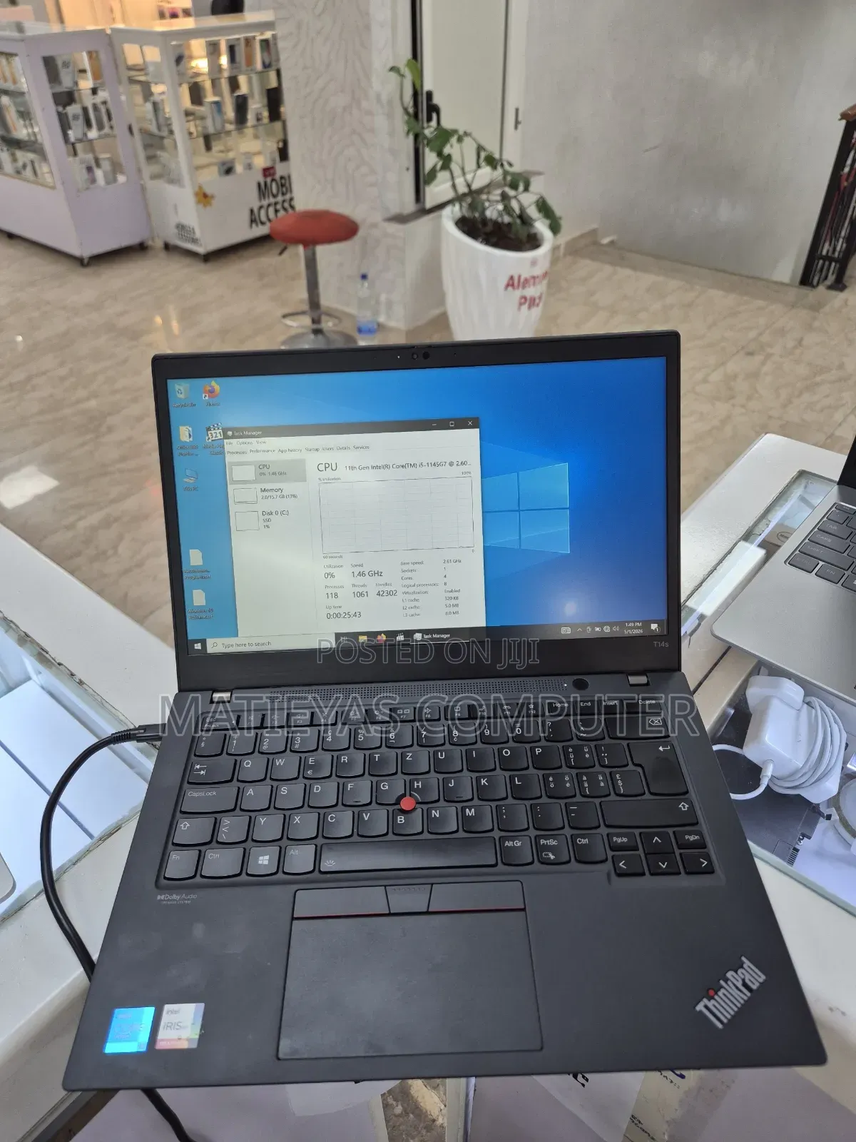 New Laptop Lenovo ThinkPad T14 16GB Intel Core i5 SSD 256GB