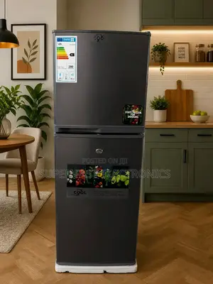 Cool Refrigerator 260 Mount Double-Door Top- Dark Grey Finish