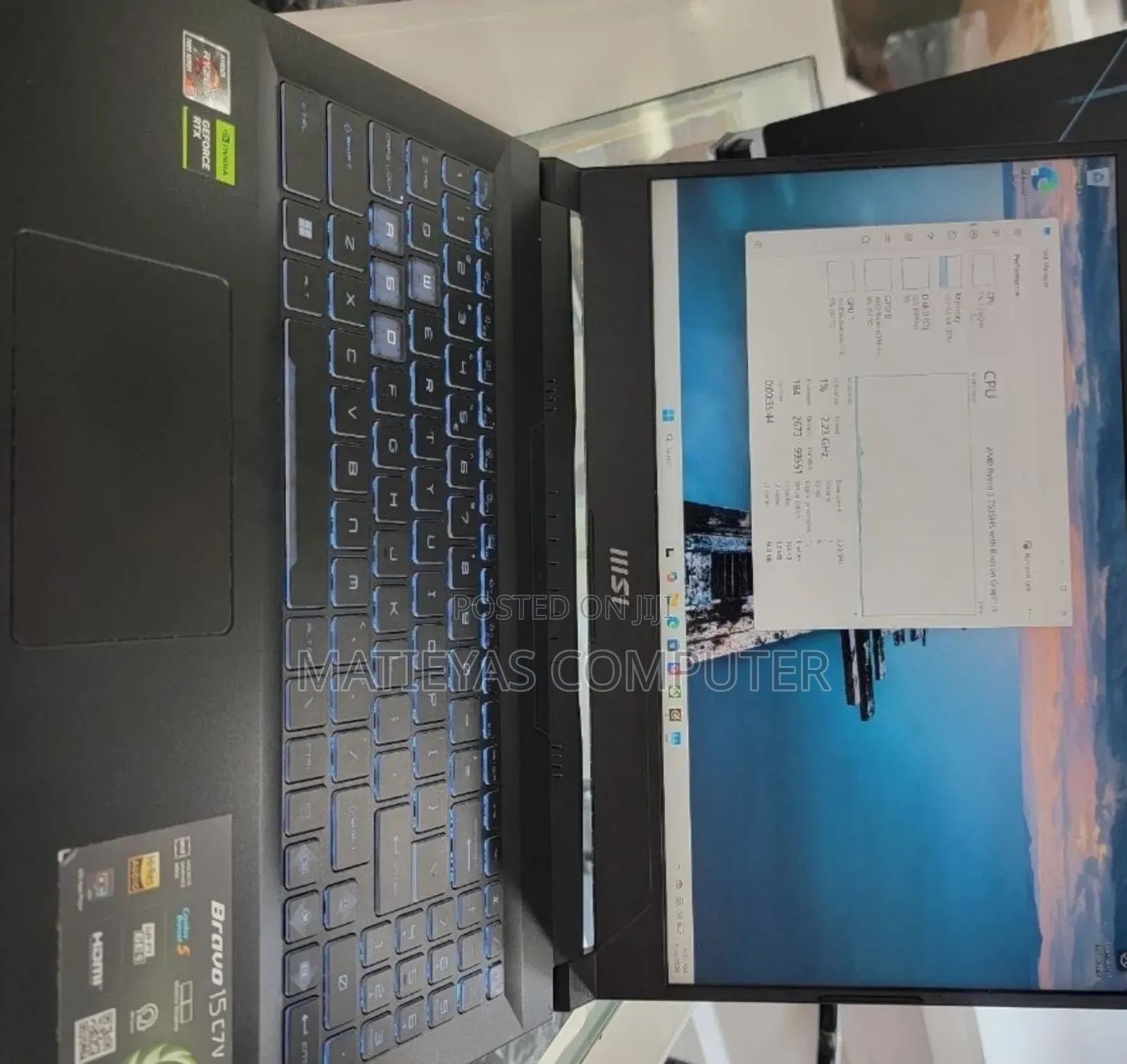 New Laptop MSI 16GB AMD Ryzen 5 SSD 512GB