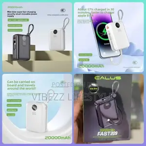 Calus 20000mah Fast Charging Power Bank - 22.5w Super Fast Charge