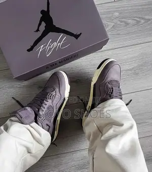 Nike Air Jordan 4 Retro a Ma Maniere"Violet Ore"Unisex Fashion Shoes