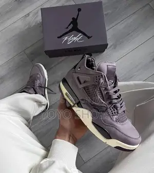 Nike Air Jordan 4 Retro a Ma Maniere"Violet Ore"Unisex Fashion Shoes